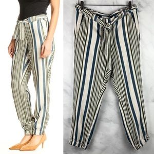 NWT Ann Taylor LOFT High-Rise Zip Ankle Joggers Trouser Pants Lyocell Boho 6